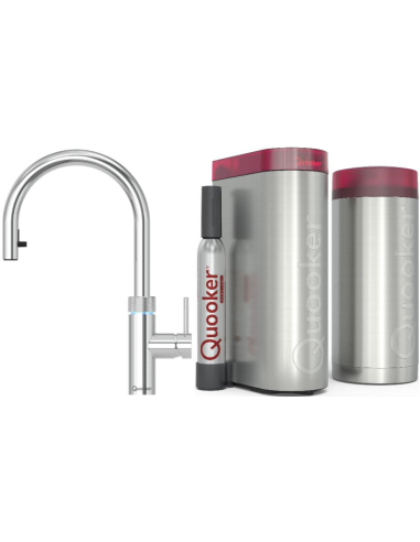 QUOOKER FLEX Round Wyciągana wylewka Combi B z CUBE