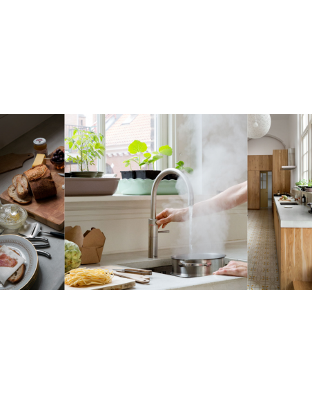 QUOOKER FUSION Round VAQ PRO3 – jednouchwytowa bateria z funkcją wrzącej wody (100°C)