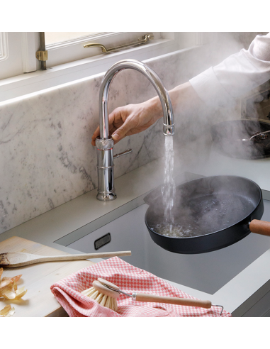 QUOOKER CLASSIC FUSION Round COMBI B – jednouchwytowa bateria z funkcją wrzącej wody (100°C)