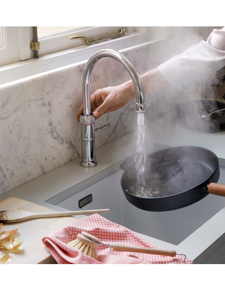 QUOOKER CLASSIC FUSION Round COMBI B – jednouchwytowa bateria z funkcją wrzącej wody (100°C)
