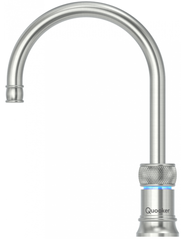 QUOOKER Classic Nordic Round COMBI (+) B & CUBE 100°C + system wody pitnej Solo-Tap o nostalgicznym wyglądzie