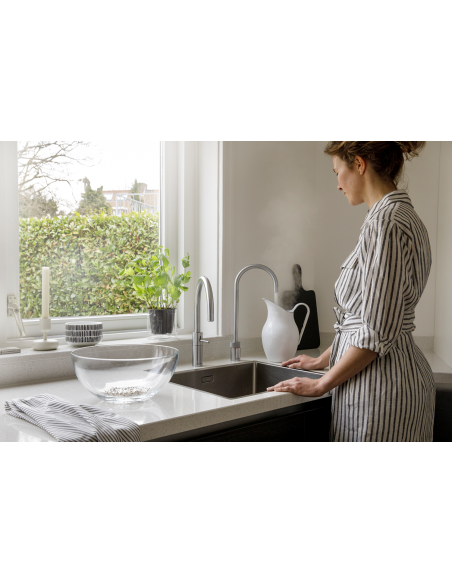 QUOOKER Nordic Round Twintaps COMBI B & CUBE  jako zestaw