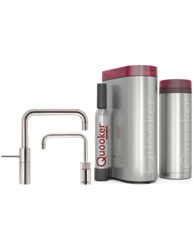 QUOOKER Nordic Square Twintaps COMBI B & CUBE  jako zestaw