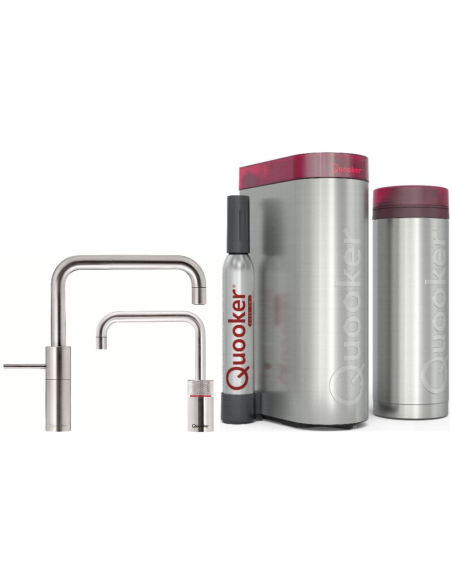 QUOOKER Nordic Square Twintaps COMBI B & CUBE  jako zestaw
