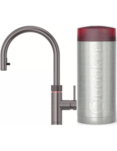 QUOOKER FLEX Round Combi B (+) – bateria jednouchwytowa z wyciąganą wylewką i funkcją wrzątku 100°C