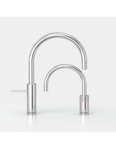 QUOOKER Nordic Round Twintaps COMBI (+) – zestaw: bateria jednouchwytowa + kran do wrzątku (100°C)