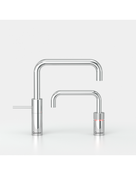 QUOOKER Nordic Square Twintaps COMBI (+) – zestaw: bateria jednouchwytowa + kran do wrzątku (100°C)