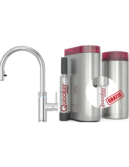 QUOOKER FLEX Round Wyciągana wylewka VAQ PRO3 z CUBE