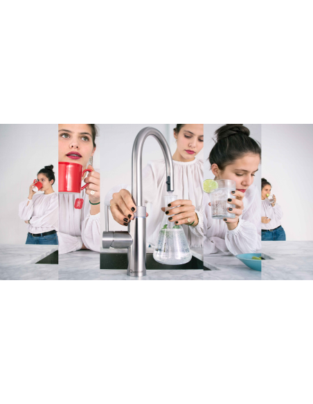 QUOOKER FLEX Round Wyciągana wylewka VAQ PRO3 z CUBE