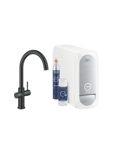 Grohe BLUE HOME Zestaw startowy z wyciągana wylewką w kształcie C