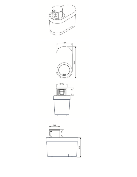 BORA QVac Move Zestaw do pakowania próżniowego All black