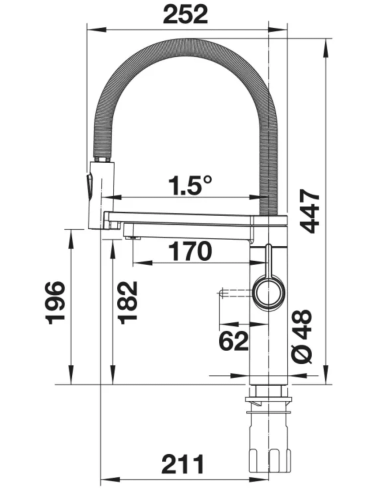 BLANCO EVOL-S Pro drink filter czarny mat