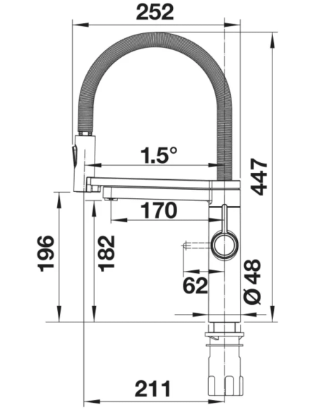 BLANCO EVOL-S Pro drink filter czarny mat
