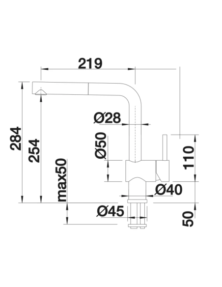 BLANCO LINUS-S Satin GOLD