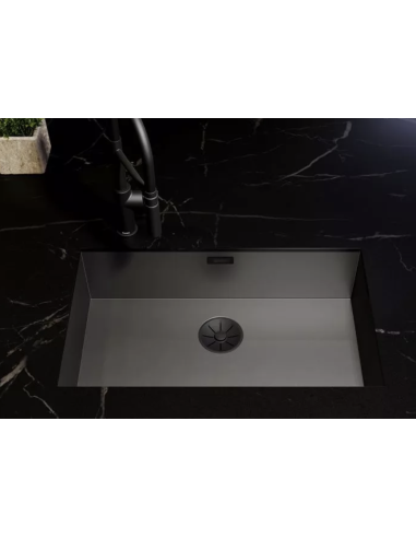 BLANCO Zestaw elementów stalowych w kolorze czarnym, do armatury przelewowo-odpływowej InFino, do jednej komory