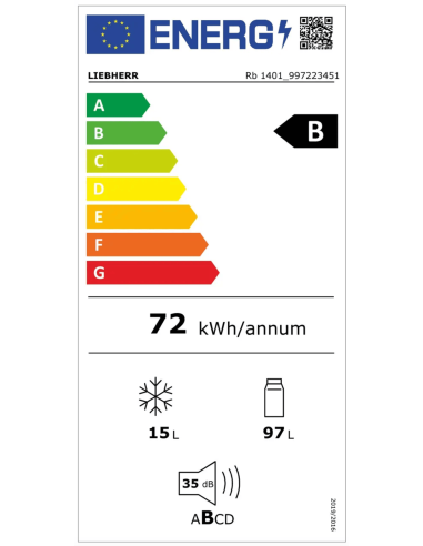 Chłodziarka podblatowa  RB 1401 Pure