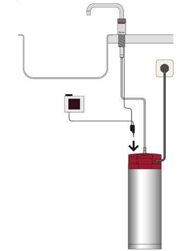 Urządzenie do odkamieniania QUOOKER Scale Control R z wkładem