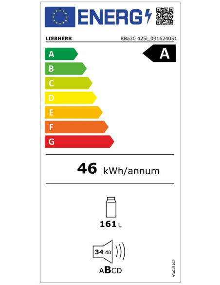 Chłodziarka z systemem BioFresh RBa30 425i Prime BioFresh