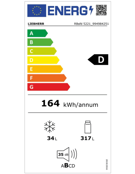 Chłodziarka wolnostojąca z systemem BioFresh RBsfd 5221 Plus BioFresh