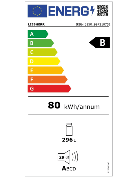 Chłodziarka do zabudowy  IRBbi 5150 Prime BioFresh