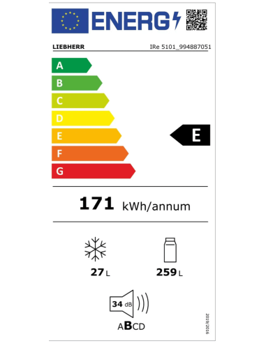 Chłodziarka Zintegrowana  z systemem EasyFresh IRe 5101 pure