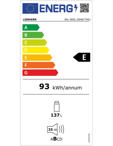 Chłodziarka Zintegrowana  z systemem EasyFresh IRe 3900 pure