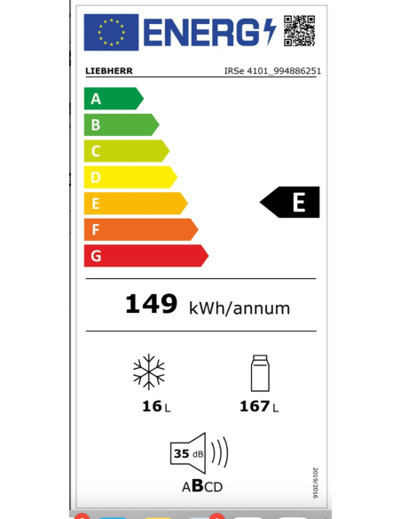 Chłodziarka Zintegrowana  z systemem EasyFresh IRSe 4101 pure