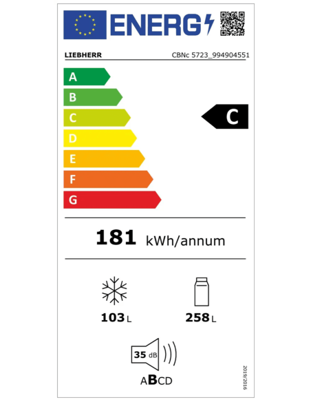 Chłodziarko-zamrażarka CBNc 5723  plus i z systemem BioFresh NoFrost