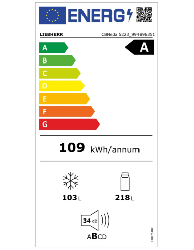 Chłodziarko-zamrażarka CBNsda 5223 plus i z systemem BioFresh NoFrost
