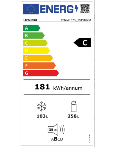 Chłodziarko-zamrażarka CBNsdc 573i plus i z systemem BioFresh NoFrost