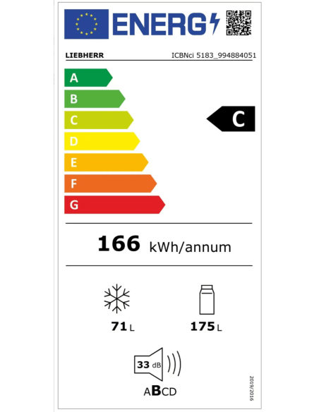 Chłodziarko-zamrażarki do zabudowy zintegrowanej z systemem BioFresh i NoFrost ICBNci 5183 peak
