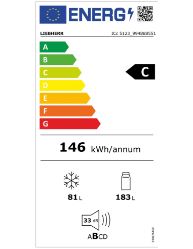 Zintegrowana chłodziarko-zamrażarka z systemem EasyFresh i SmartFrost ICc 5123 plus
