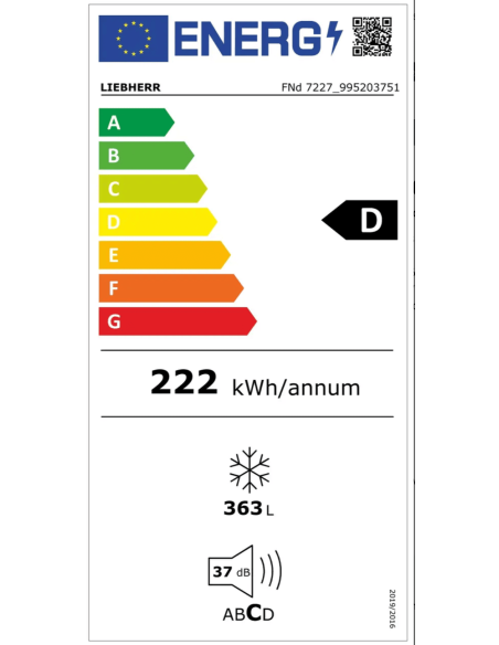 Zamrażarka wolnostojąca z systemem NoFrost FNd 7227 plus
