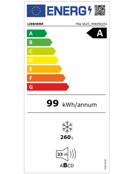 Zamrażarka wolnostojąca z systemem NoFrost. FNa 6625 plus NoFrost
