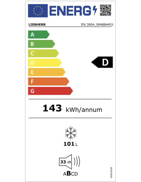 Zamrażarka z funkcją SmartFrost do zabudowy IFd 3904 pure