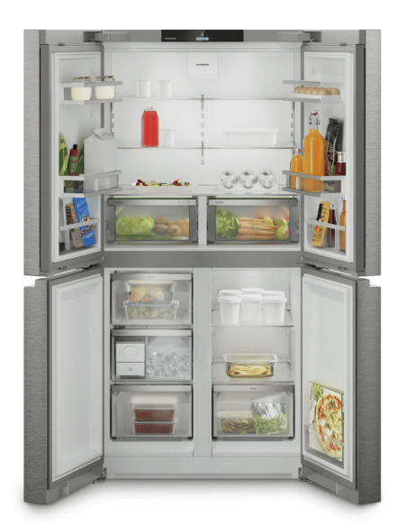 4-drzwiowa chłodziarko-zamrażarka French Door z systemem EasyTwist-Ice Msdd 9012 pure NoFrost