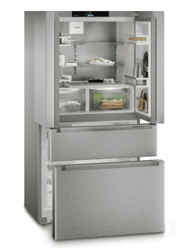 Chłodziarko-zamrażarka French Door z 2 szufladami zamrażalnika i kostkarką IceMaker MBsddi 9524 plus BioFresh NoFrost