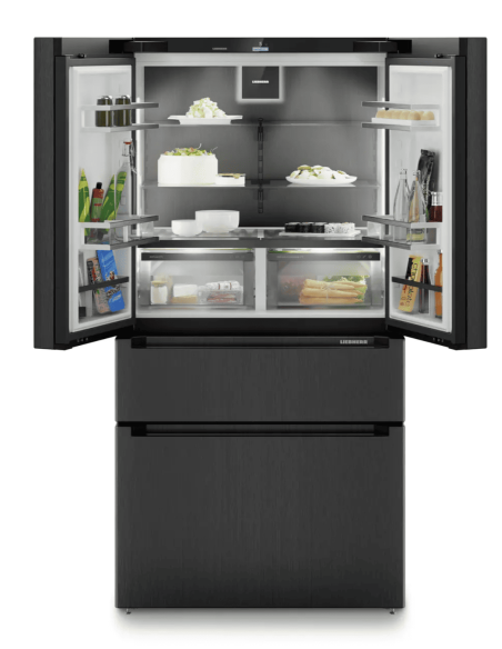 Chłodziarko-zamrażarka French Door z 2 szufladami zamrażalnika, kostkarką IceMaker i systemem InfinitySpring MBbsdi 9556