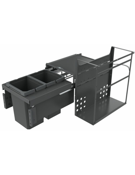 Wbudowany kosz na śmieci z dwustronną separacją NABER Cox® Base Q+ 360 S/400-2