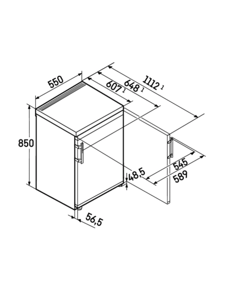 Chłodziarka podblatowa  RB 1401 Pure
