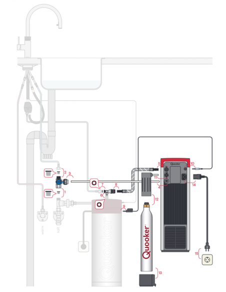 QUOOKER FRONT COMBI B z CUBE