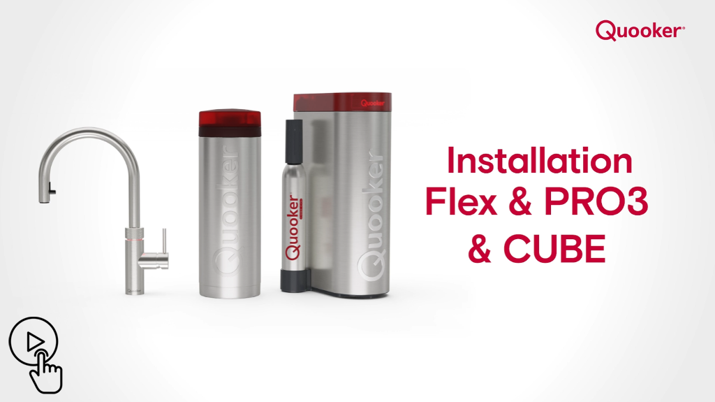 Kup teraz QUOOKER Flex Chrome PRO3 i CUBE | Kran do wrzątku i system uzdatniania wody pitnej | Kran, który może wszystko | Spülenshop24